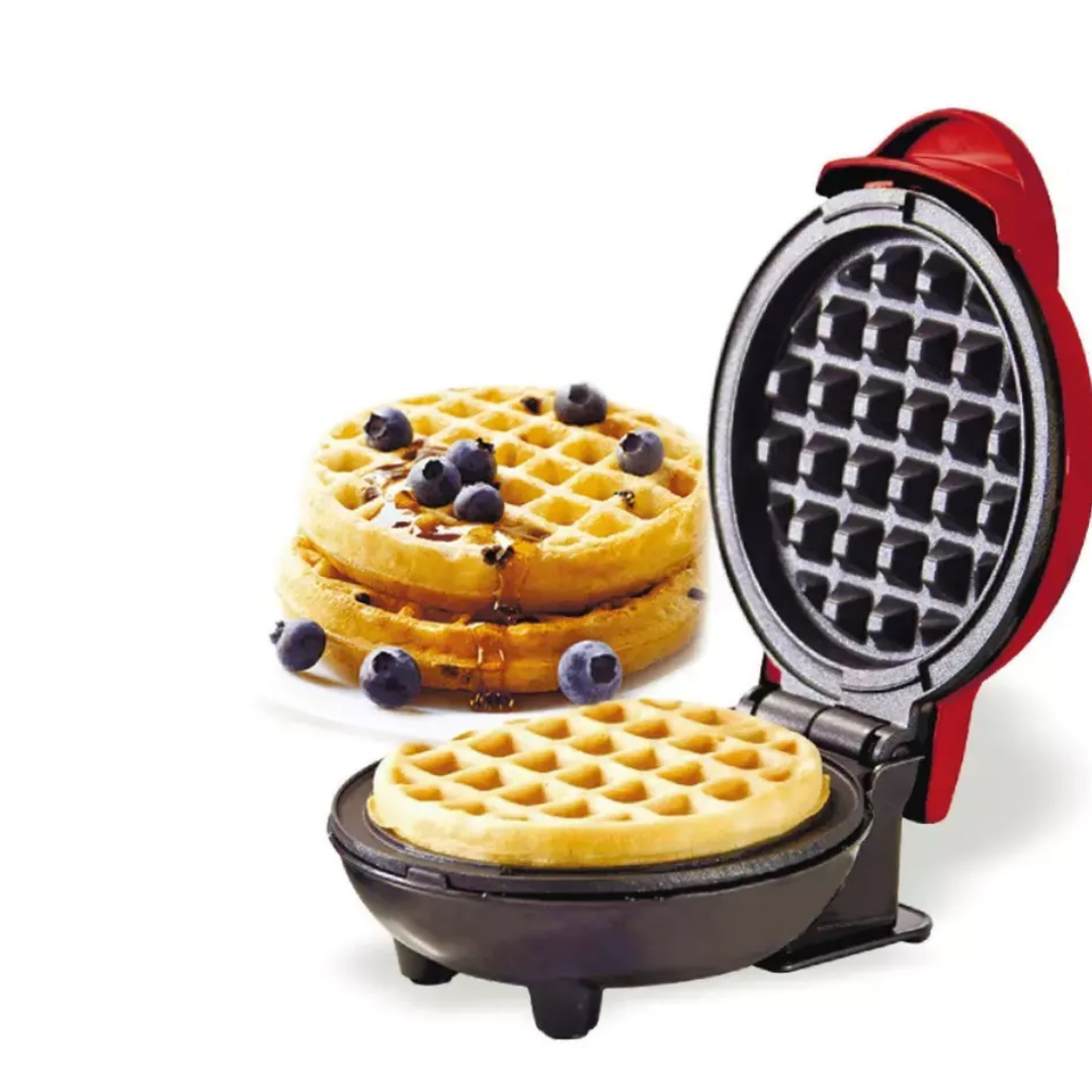 Mini aparat electric pentru gofre si vafe cu placi antiadere
