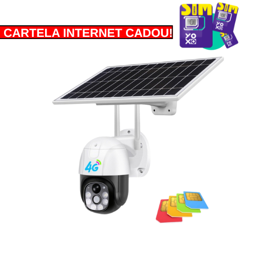Camera Supraveghere LENSO 4G + CARTELA DE INTERNET CADOU!