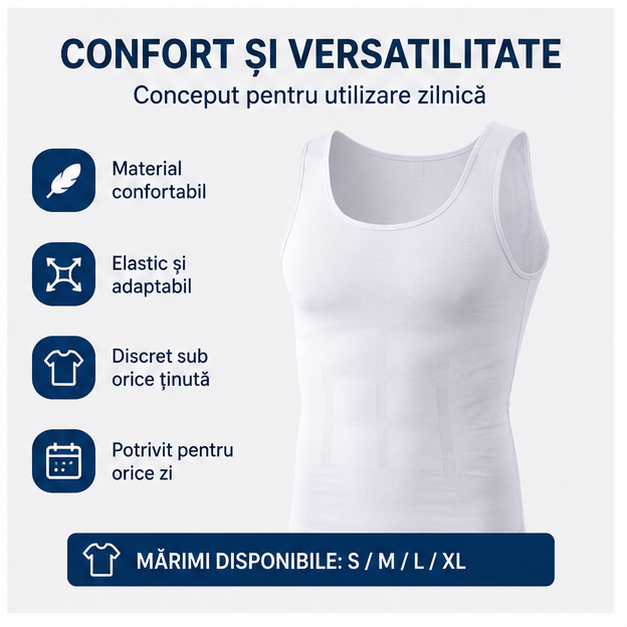 Maiou Modelator pentru Barbati, marimi S/M/L/XL