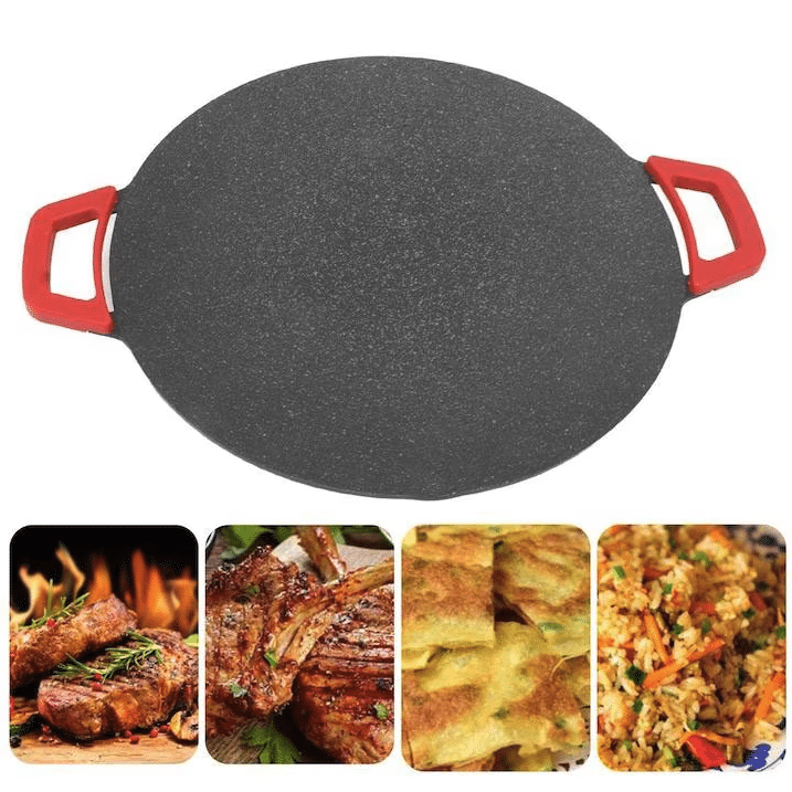 Tigaie tip gratar electric Pexor 40 CM, Gatire fara ulei, Interior-Exterior, Aluminiu