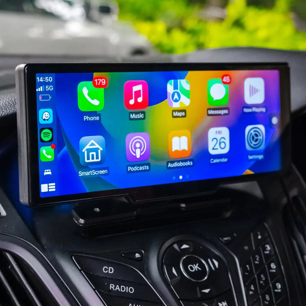 Navigație Auto Universală JRH 10.26″ Touchscreen, Wireless CarPlay/Android Auto, Cameră 4K