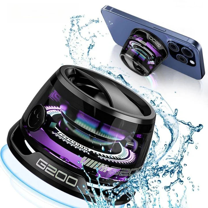 Boxa Bluetooth G200 Portabila cu MagSafe & magnetic, LED RGB, Sunet Premium