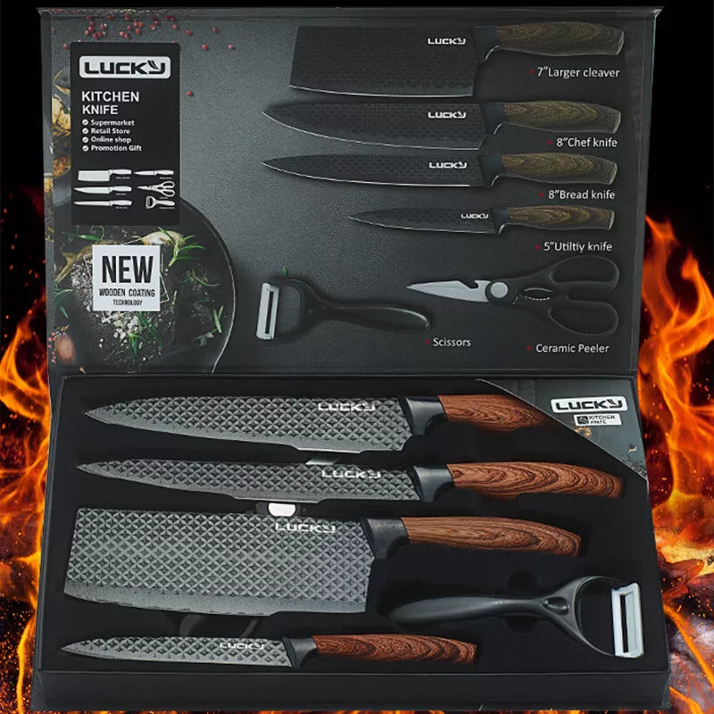6 Piese Cutite set pentru bucatarie
