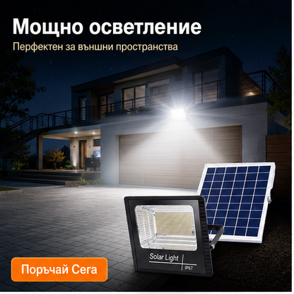 Proiector cu Panou Solar Separat 200W