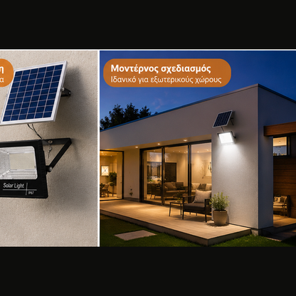Proiector cu Panou Solar Separat 200W