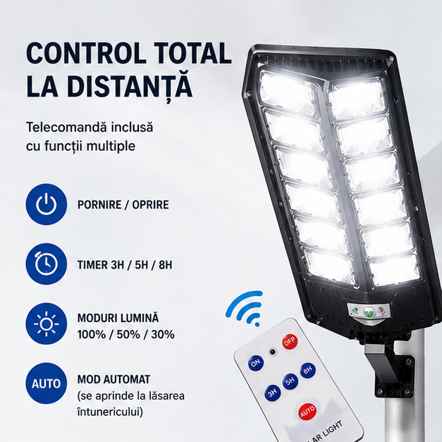 Lampa solară stradală 3000W  70 CM W789B-6