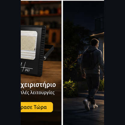 Proiector cu Panou Solar Separat 200W