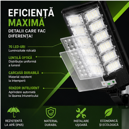 Lampa solară stradală 3000W  70 CM W789B-6