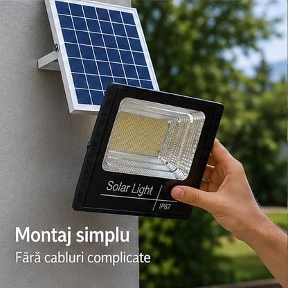 Proiector cu Panou Solar Separat 200W