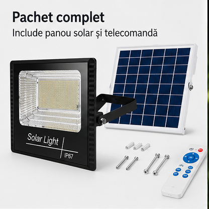 Proiector cu Panou Solar Separat 200W