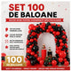 SET 100 BALOANE DIN FOLIE ROTUNDE