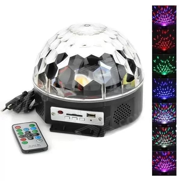 Glob Disco LED cu Bluetooth, Telecomanda si Redare MP3 - Pro