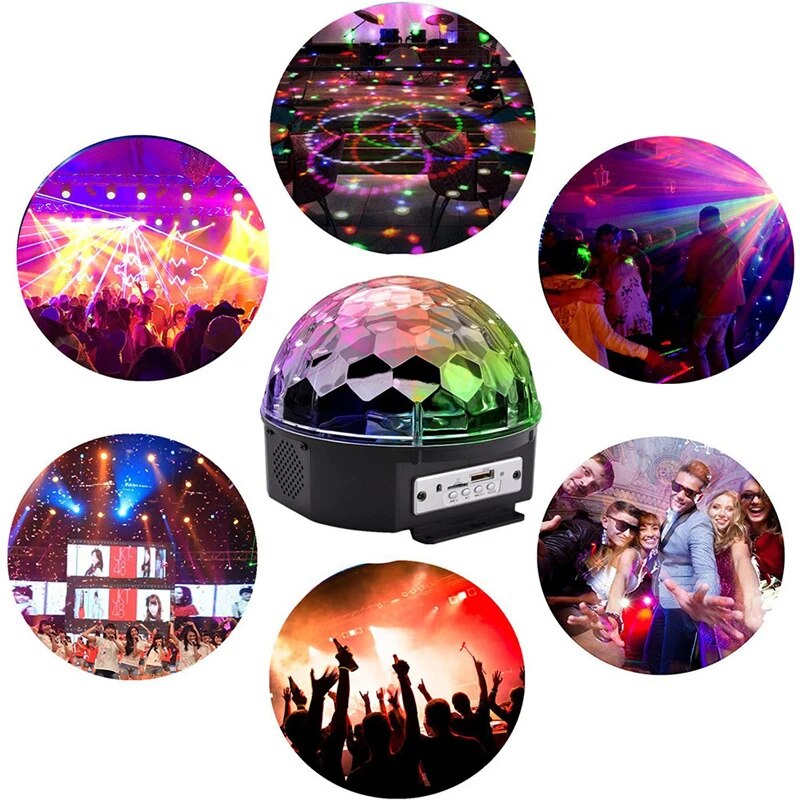 Glob Disco LED cu Bluetooth, Telecomanda si Redare MP3 - Pro