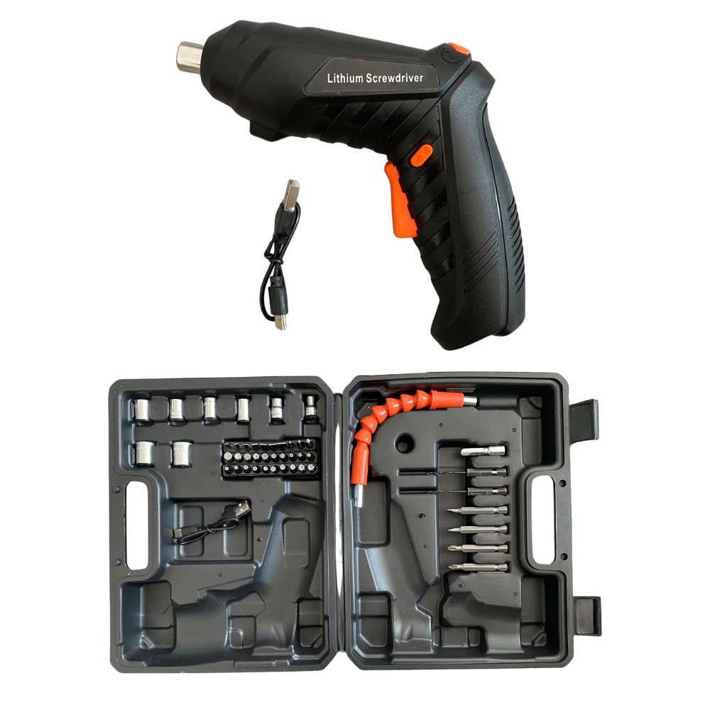 Mini surubelnita electrica, accesorii incluse, 2 moduri de utilizare, acumulator 3,6V