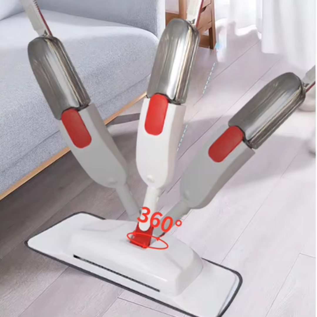 Mop Spray 2in1 cu Pulverizator si Perie Rotativa 360° - Reze