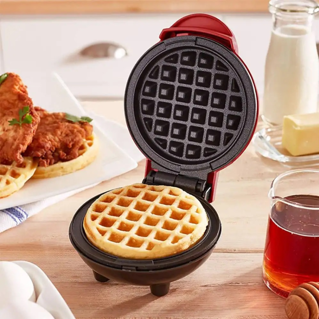 Mini aparat electric pentru gofre si vafe cu placi antiadere