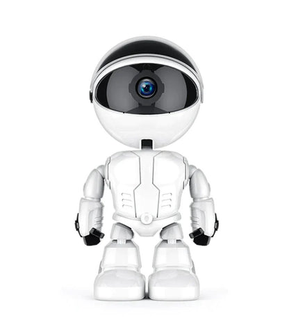 Camera de supraveghere smart Wireless Audio Video, Full HD 1080P, cu functie Baby Monitor, si cu rotire 360 grade, IP, Night Vision, Detectarea miscarilor, Two-Way Audio, model Robot