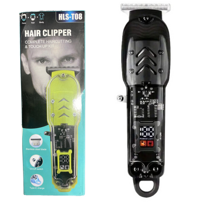 Masina de Tuns Profesionala HLS-T08 - Kit Complet cu Lame Ot