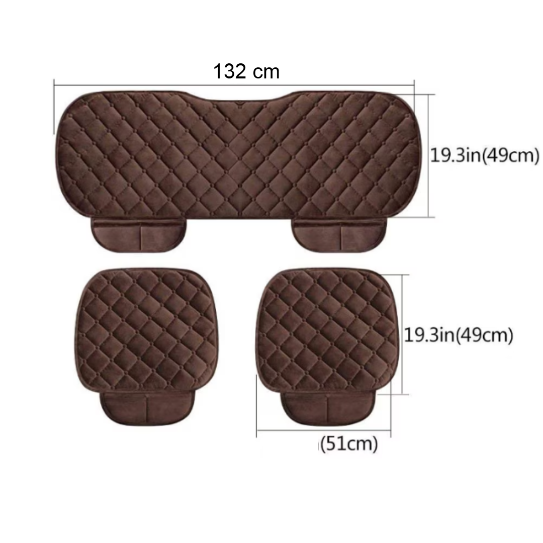 Set 3 Huse Auto Premium Matlasate cu Buzunare - Scaune Fata 