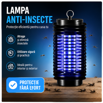 Lampa Anti-Insecte 12x12x27 cm - Protecție Eficientă