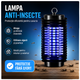 Lampa Anti-Insecte 12x12x27 cm - Protecție Eficientă