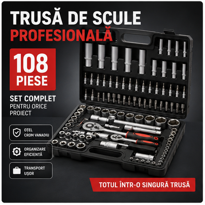 Trusa tubulare,108 piese