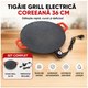 Tigaie tip gratar electric Pexor 40 CM, Gatire fara ulei, Interior-Exterior, Aluminiu