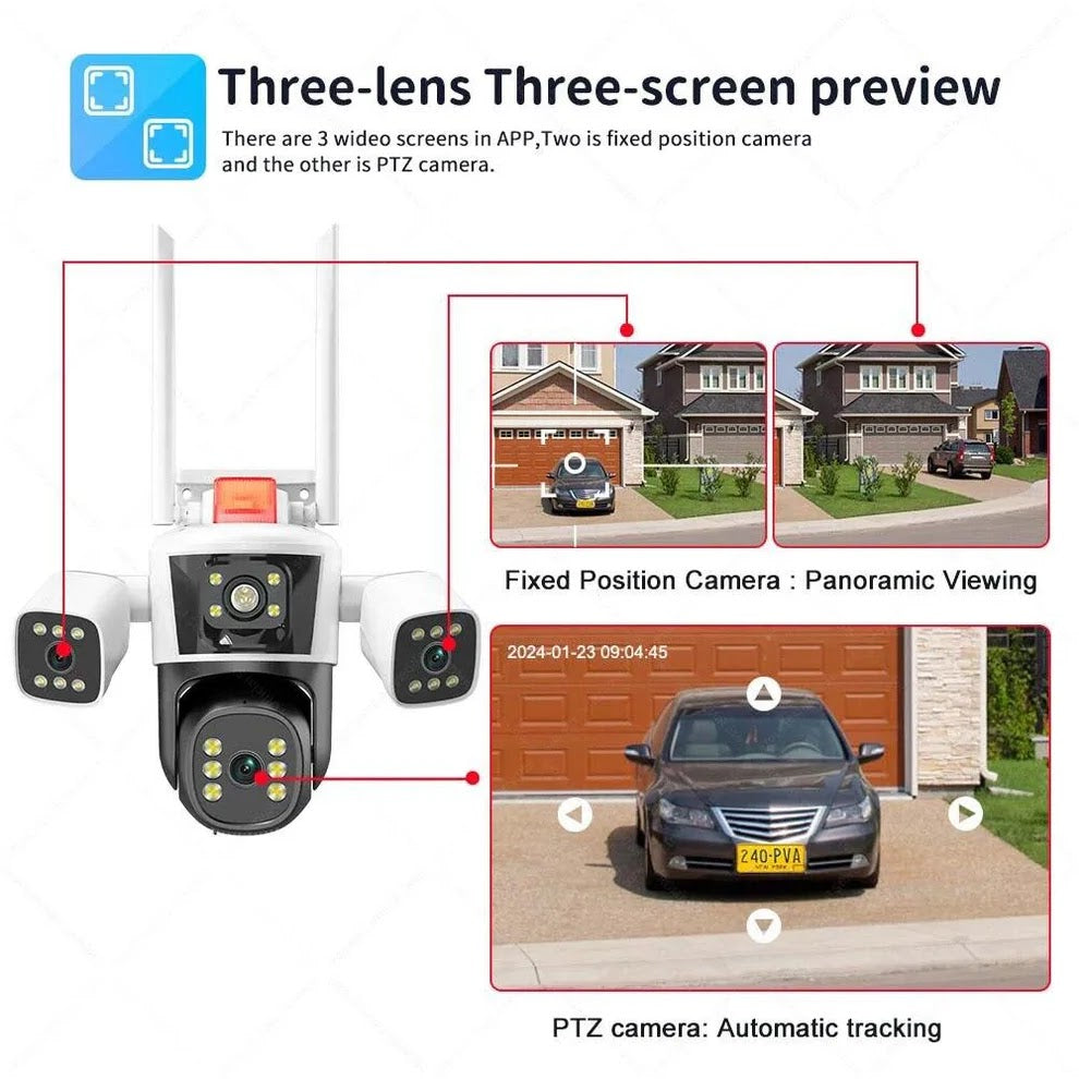 CAMERA TRIPLA WIFI