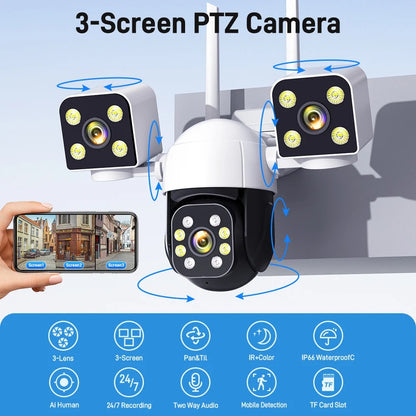 CAMERA TRIPLA WIFI