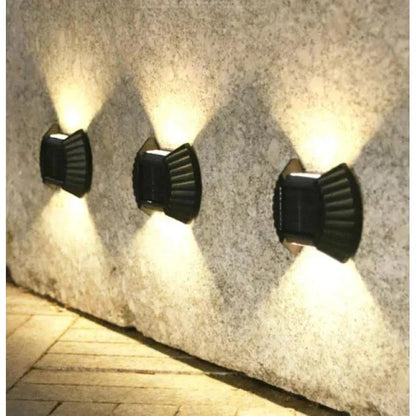 Lămpi Solare Decorative „Scoică" IP65, Iluminare Bidirecțională – Set 8, 12 sau 16 buc, Alb Cald sau Alb Rece