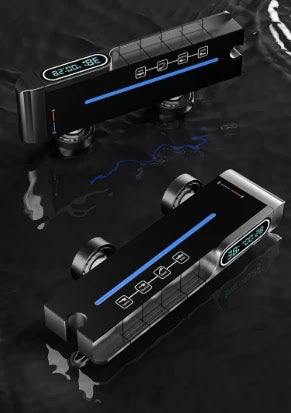 Set de Dus Lux Black - Cu Afisaj Digital si Functie Termostatica Rotire 360