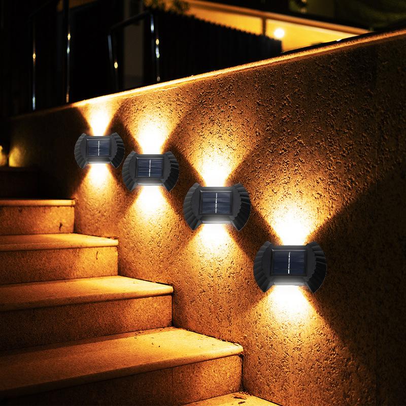 Lămpi Solare Decorative „Scoică" IP65, Iluminare Bidirecțională – Set 8, 12 sau 16 buc, Alb Cald sau Alb Rece