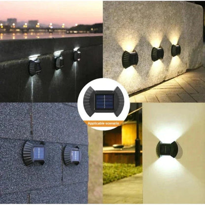 Lămpi Solare Decorative „Scoică" IP65, Iluminare Bidirecțională – Set 8, 12 sau 16 buc, Alb Cald sau Alb Rece