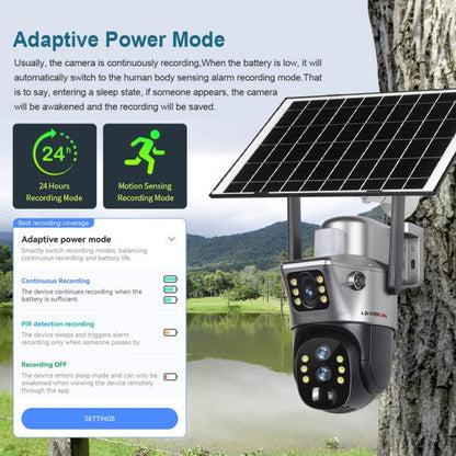 CAMERA SOLARA DUBLA + CARD 128GM