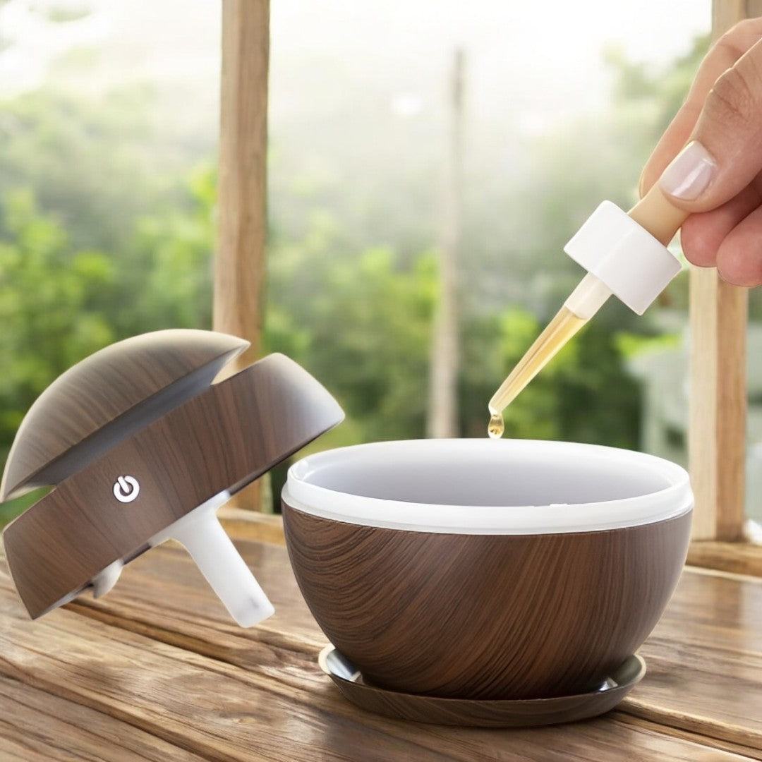 Mini Umidificator Ultrasonic USB cu Difuzor Aromaterapie - P