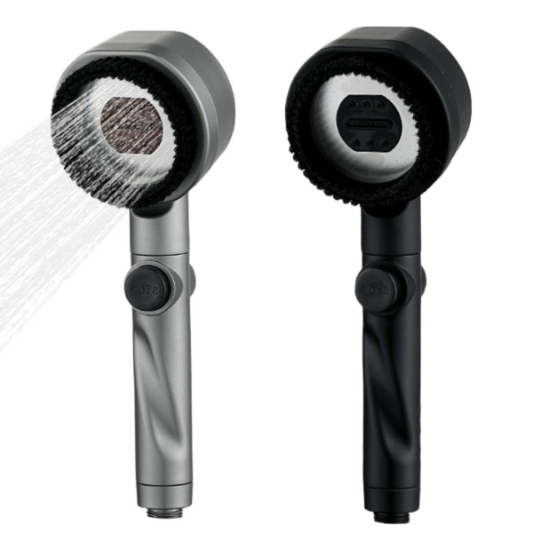 Para de dus Turbo Shower cu 3 functii de presiune, periuta i