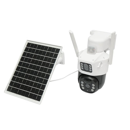 Camera Supraveghere 4G cu Panou Solar si Lentila Duala - Car