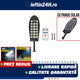 Lampa solară stradală 3300W Ovala - Picior metalic