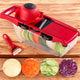 Razatoare Multifunctionala 6 in 1 pentru Legume si Fructe - Lame Inox cu Recipient