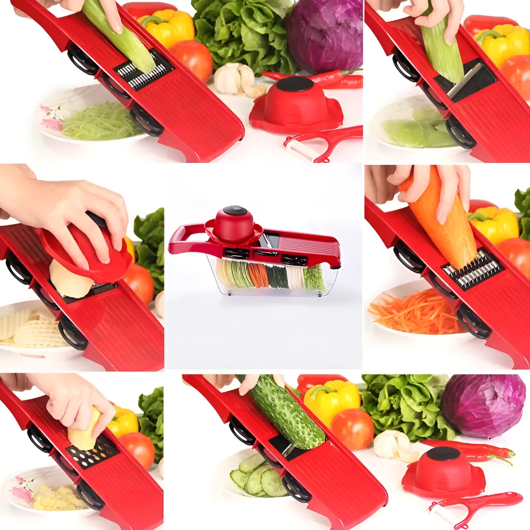 Razatoare Multifunctionala 6 in 1 pentru Legume si Fructe - 