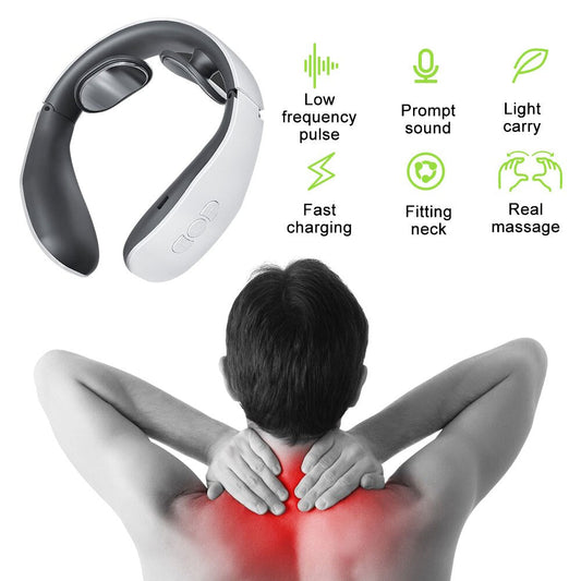Aparat de Masaj Cervical Profesional - 6 Moduri, 9 Intensita
