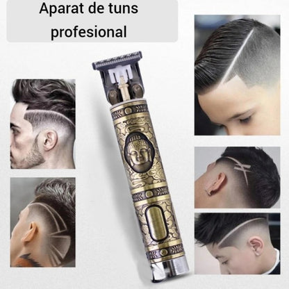 Aparat de Tuns Profesional cu Lama T - Fara Fir, Baterie 1200mAh, Design Ergonomic