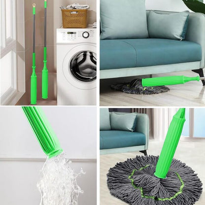 Mop cu stoarcere, microfibra ultra-absorbanta, maner lung, ideal pentru parchet, gresie