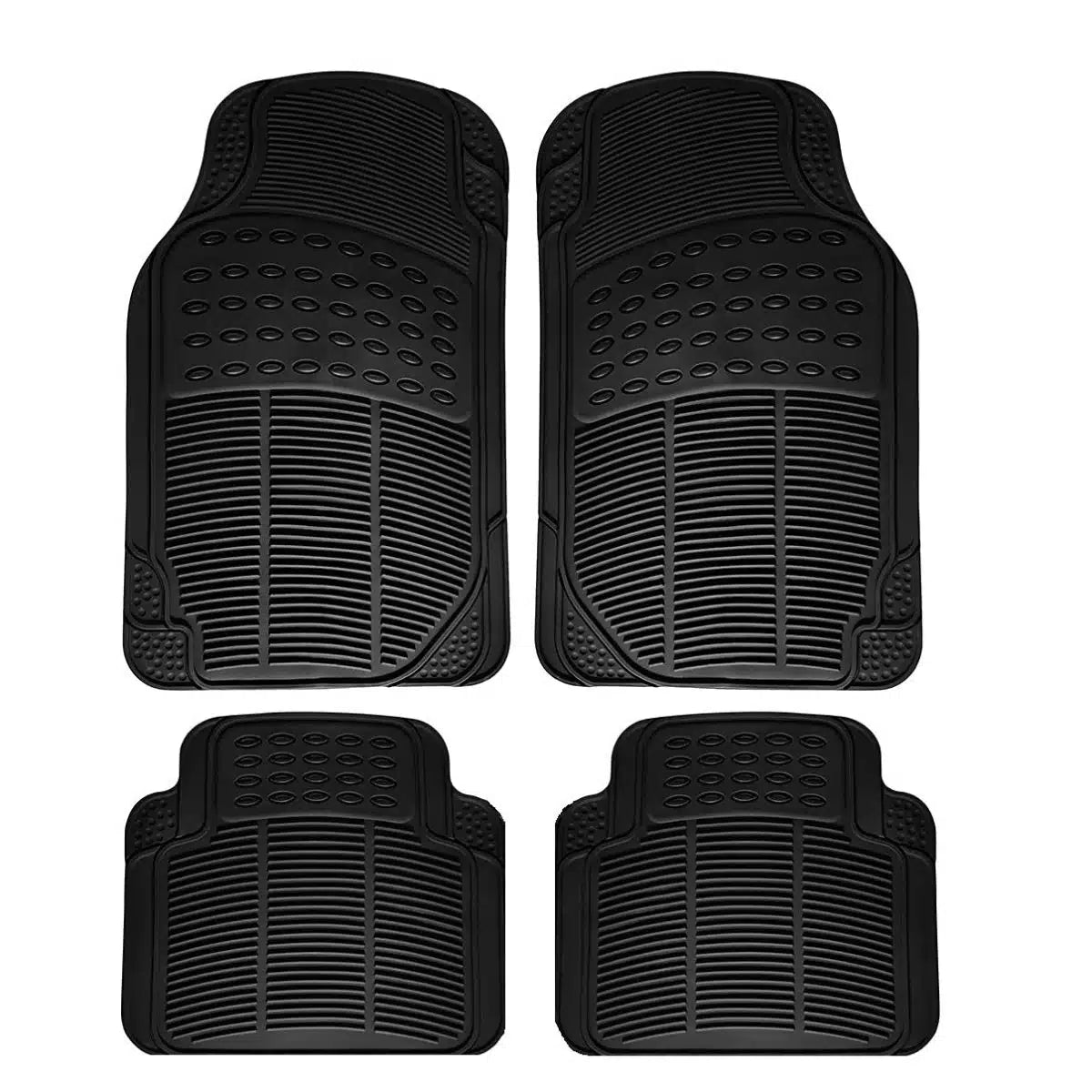 Set 4 covorase auto, PVC, Negru universale cu instalare rapi