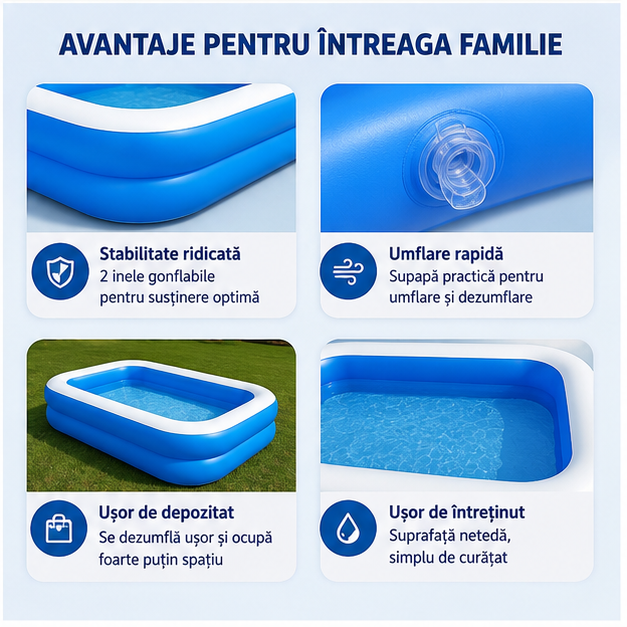 Piscina Gonflabila Albastra 200CM
