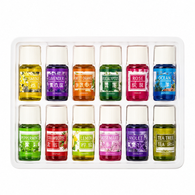 Set 12 Uleiuri Esentiale pentru Aromaterapie 3ml