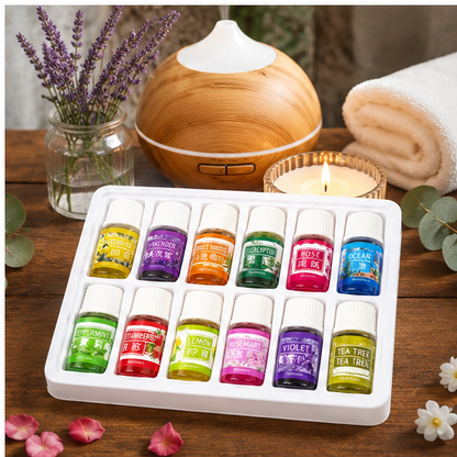 Set 12 Uleiuri Esentiale pentru Aromaterapie 3ml