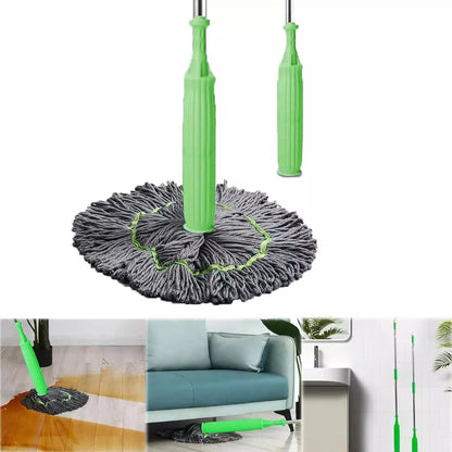 Mop cu stoarcere, microfibra ultra-absorbanta, maner lung, ideal pentru parchet, gresie