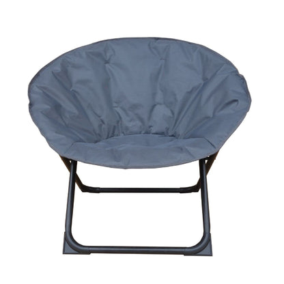 2xScaune gradina, Moon, pliabil, otel/textil, gri antracit