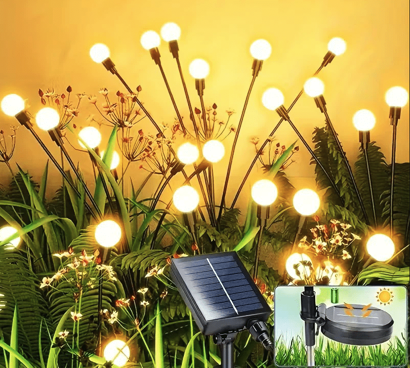 Lampa LED decorativă ,tip licurici De Gradina 8 Bulbi